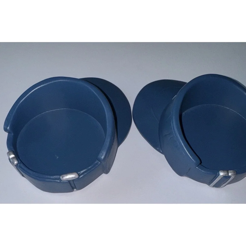 Tour Visor Coasters Mimics Tennis‎ Captain Or Golf Visor Set of 2 In Blue